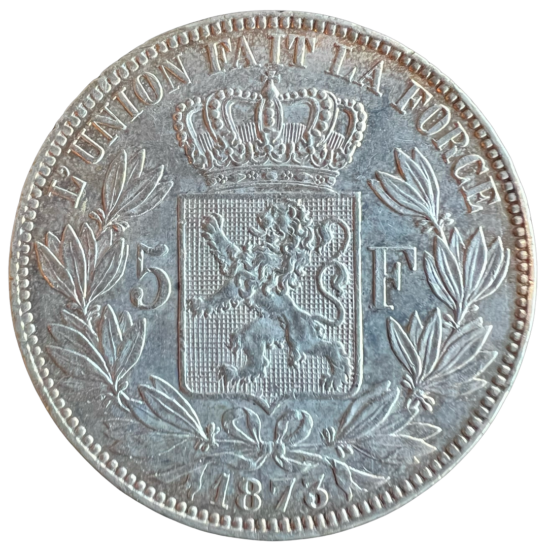 SOLGT! 5 F 1873 Belgium (Protege)