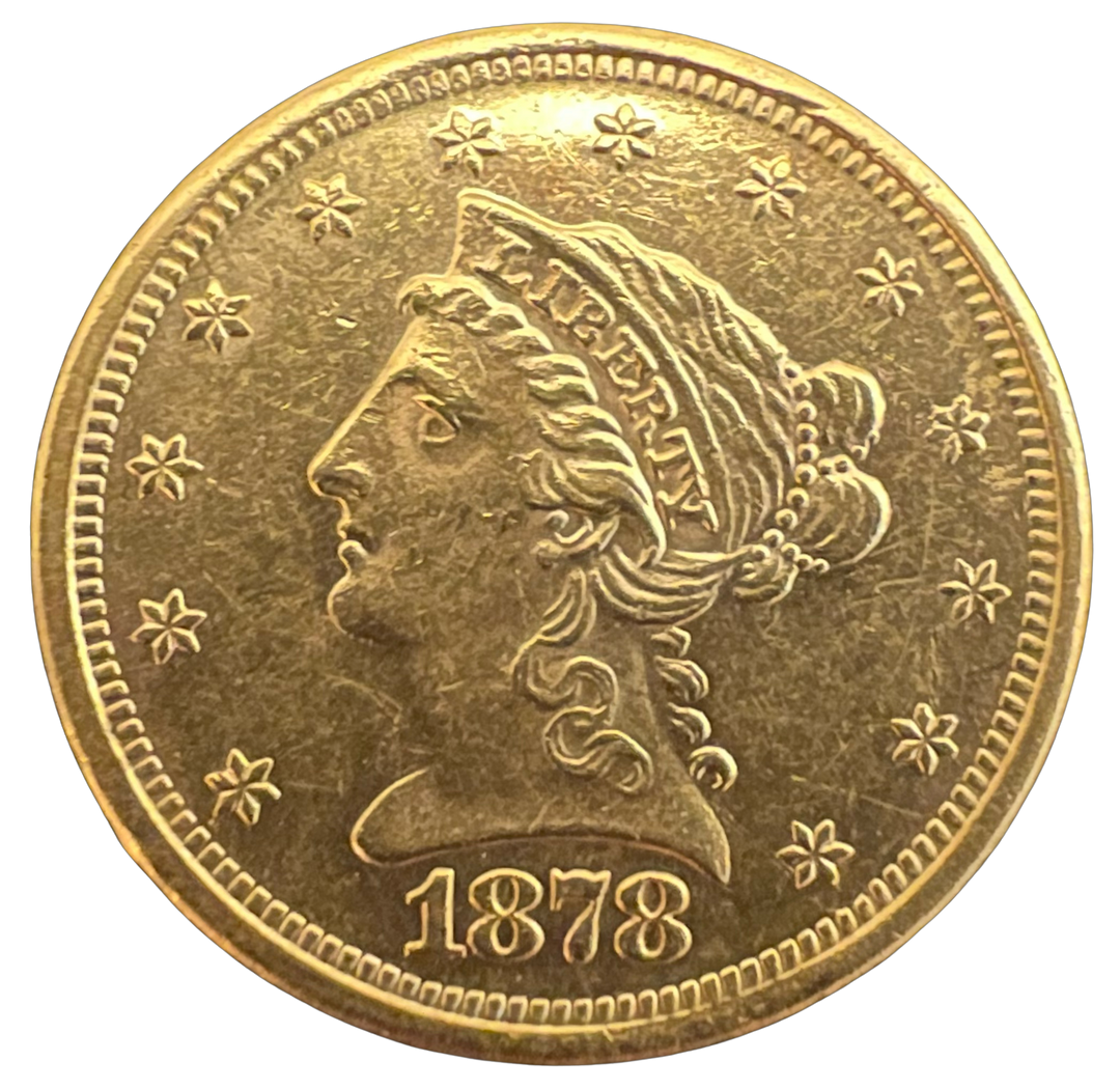 4.18g .900Au 1878 $2.5 Quarter Eagle