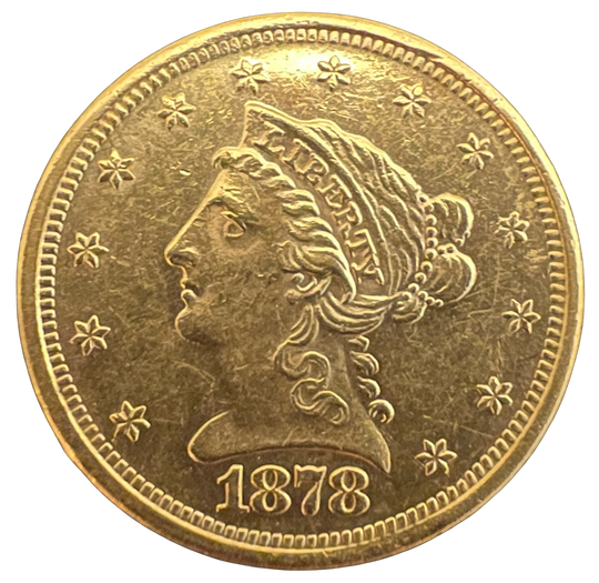 4.18g .900Au 1878 $2.5 Quarter Eagle