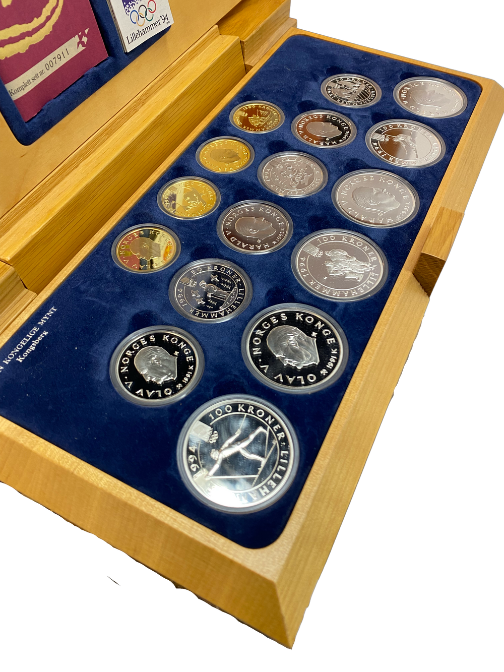 OL’94 sett i Gull og Sølv (2oz Au / 9oz Ag) SPOT