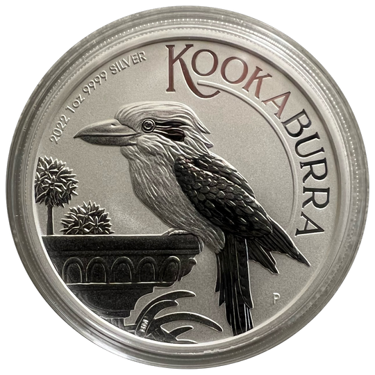 1oz .999Ag Kookaburra 2022 Australia i kapsel
