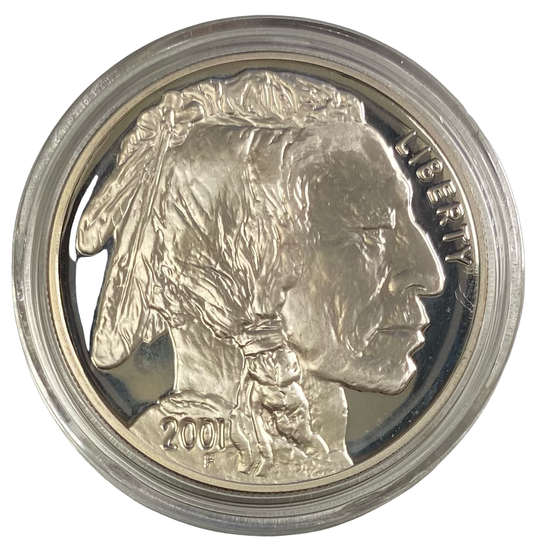 26.73g .900 Silver  $1 Buffalo 2001 P