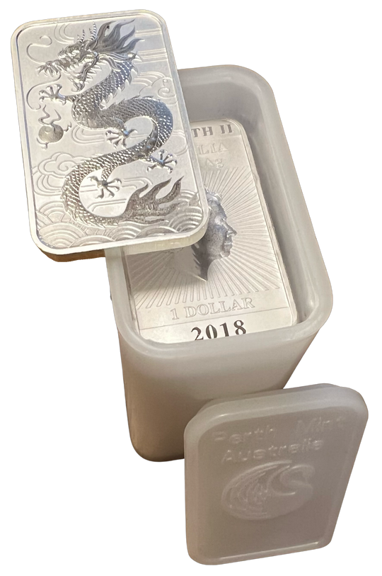 20oz .999 Silver Dragon 2018 $1 Australia