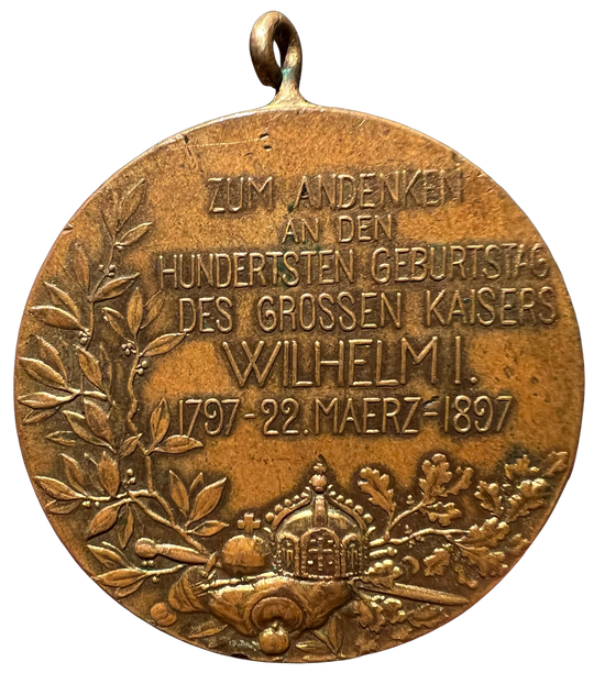 Kaiser Wilhelm I Memorial/Centenary Medal 1897