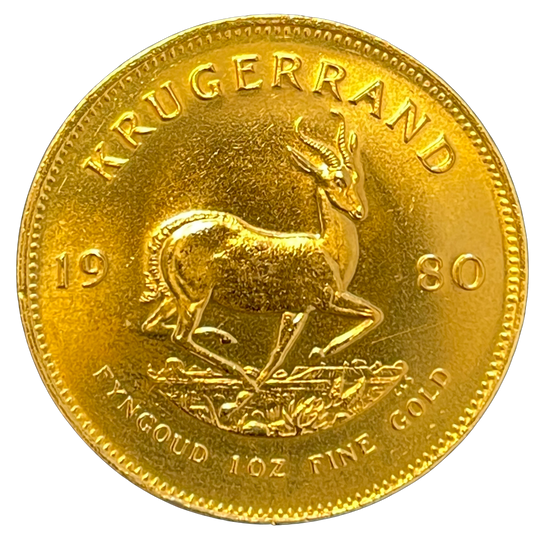 1oz .999Au Krugerrand 1980