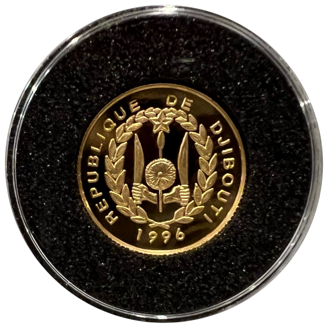 1/25oz .999Au (SPOT) 250Djf 1996 Djibouti
