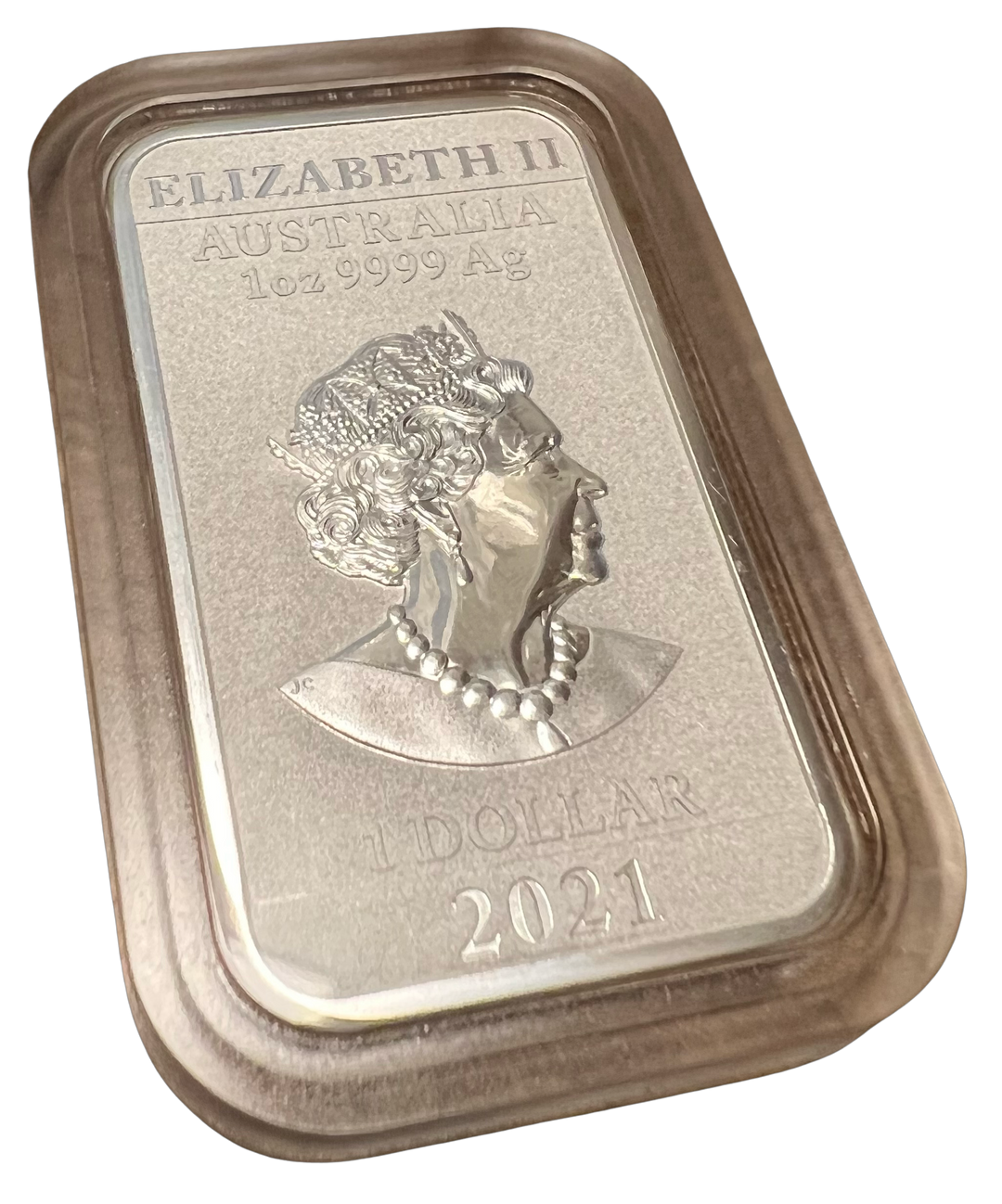 1oz .999 Sølvbarre 2021 Australia 1 Dollar Dragon