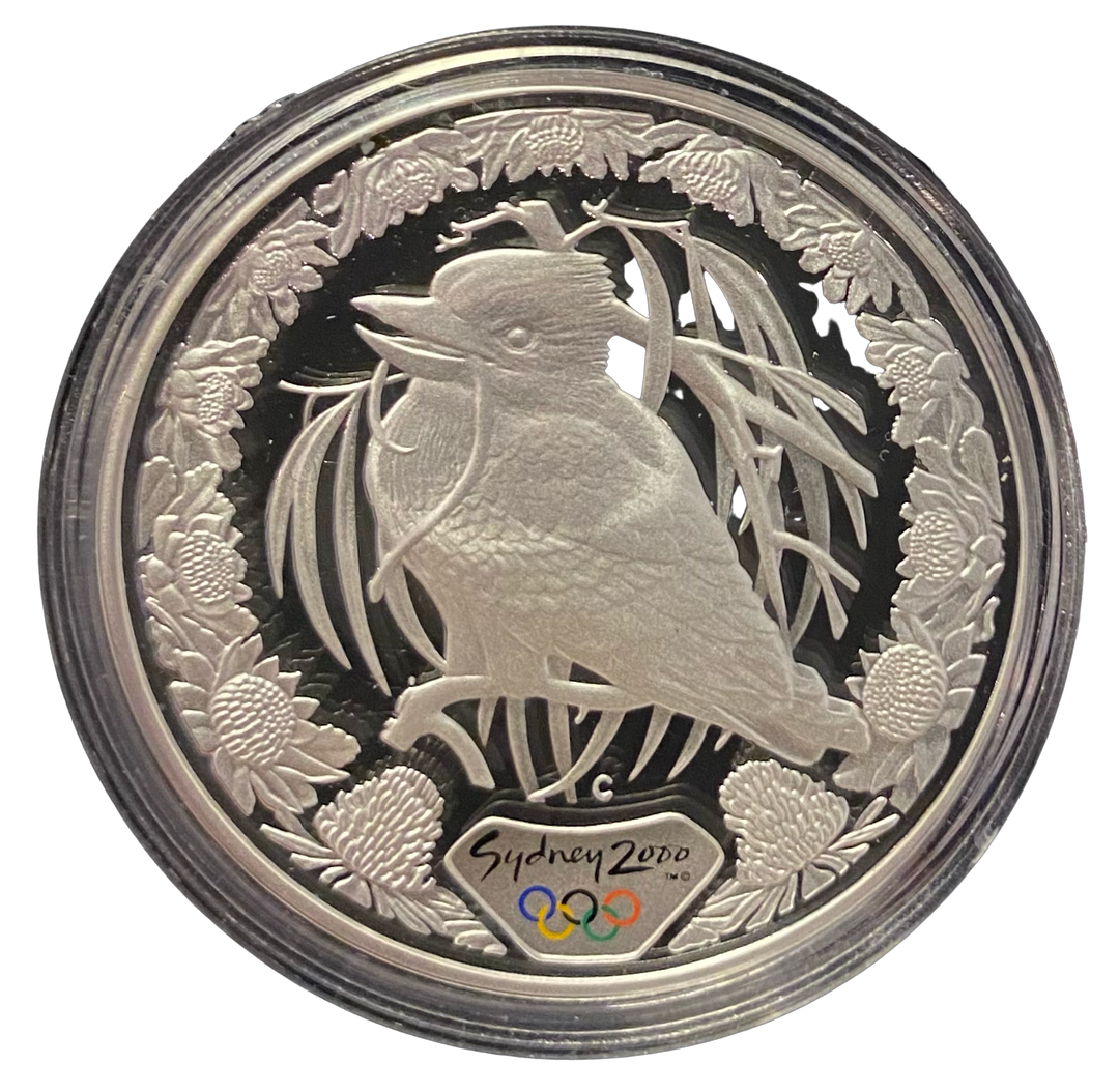 1 oz .999 Silver $5 Sydney 2000 Olympics Kookaburra (2% over spot)