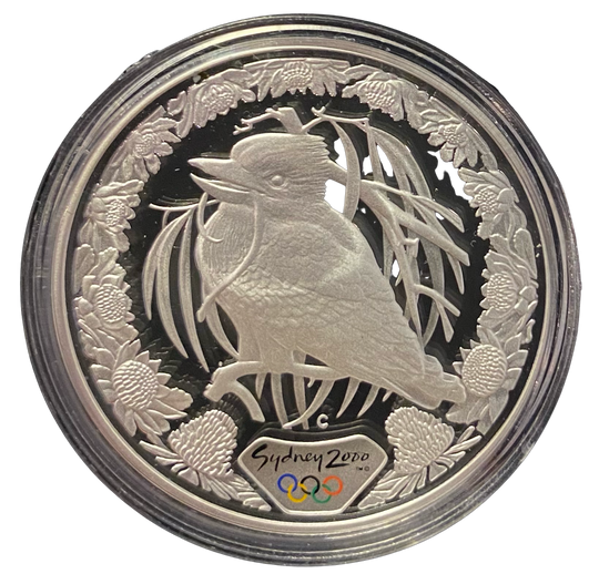 1 oz .999 Silver $5 Sydney 2000 Olympics Kookaburra (2% over spot)