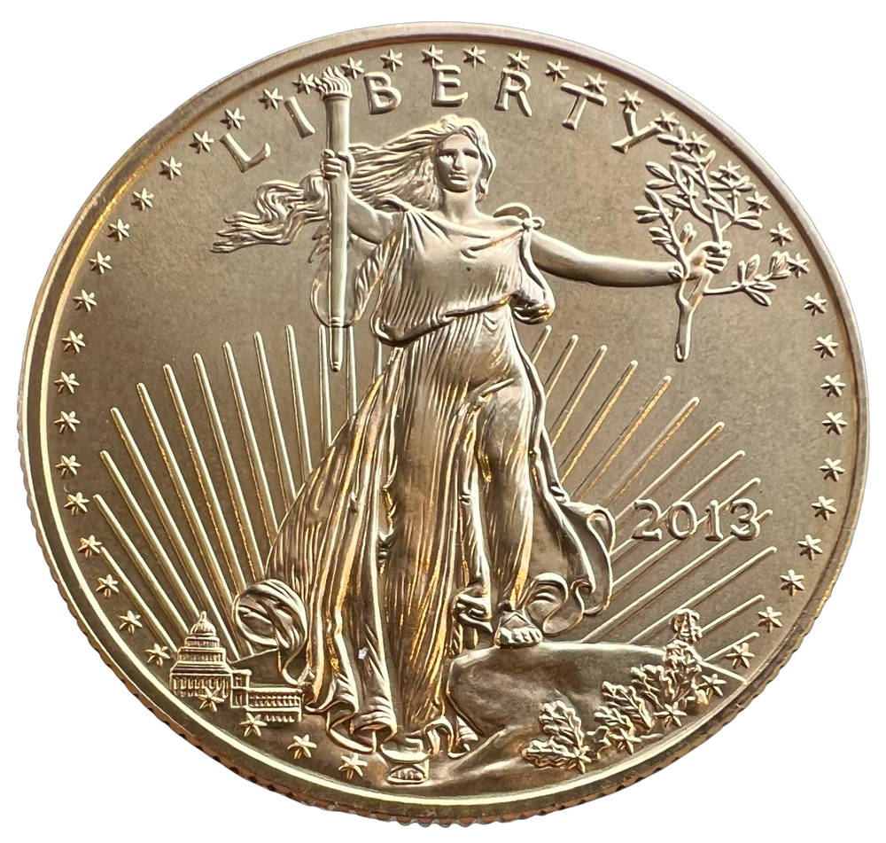 1/2oz .999 Gold Eagle 2013