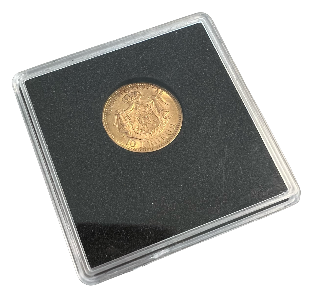 4.48g .900Au SPOT+2% 10kr 1901 Sverige