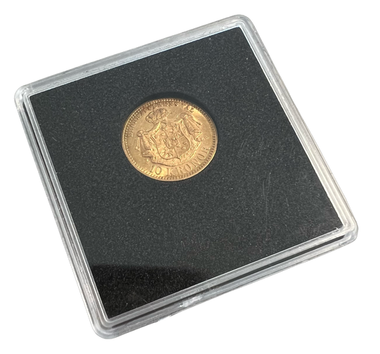 4.48g .900Au SPOT+2% 10kr 1901 Sverige