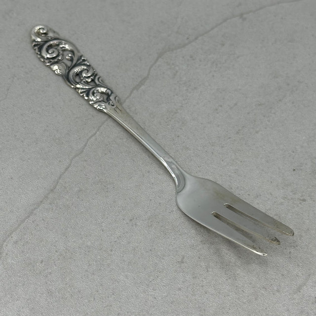 Telesølv Liten kakegaffel 13,8cm