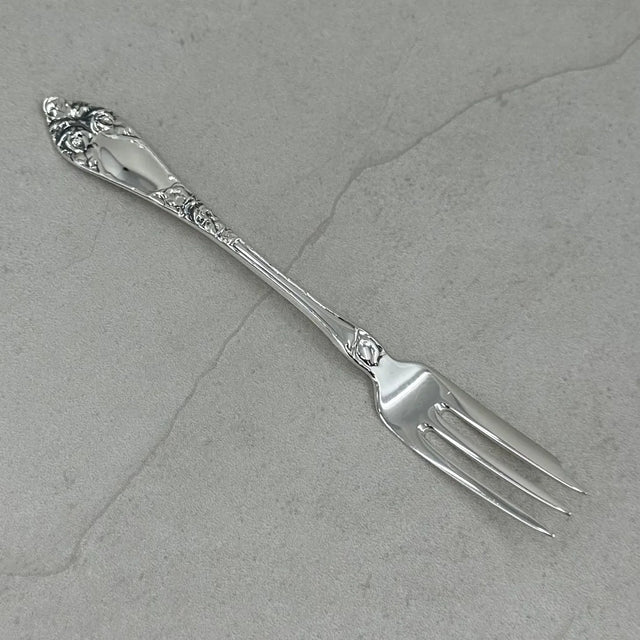 Opphøiet rose kakegaffel 14,8 cm