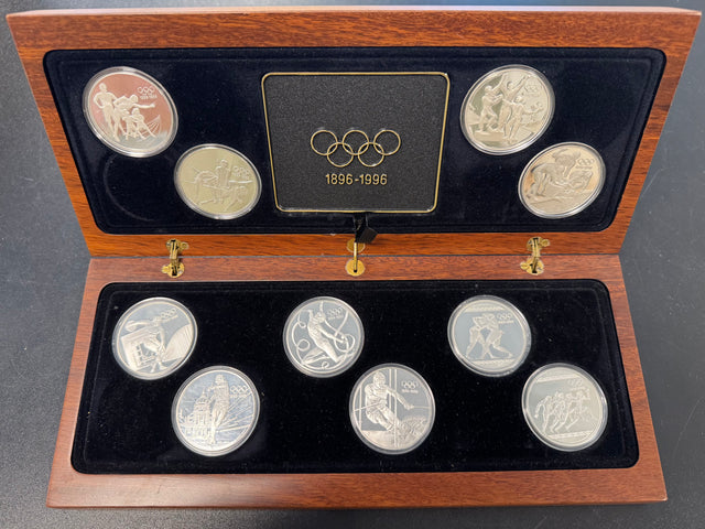 311g .999Ag The Olympic Centennial 1896-1996