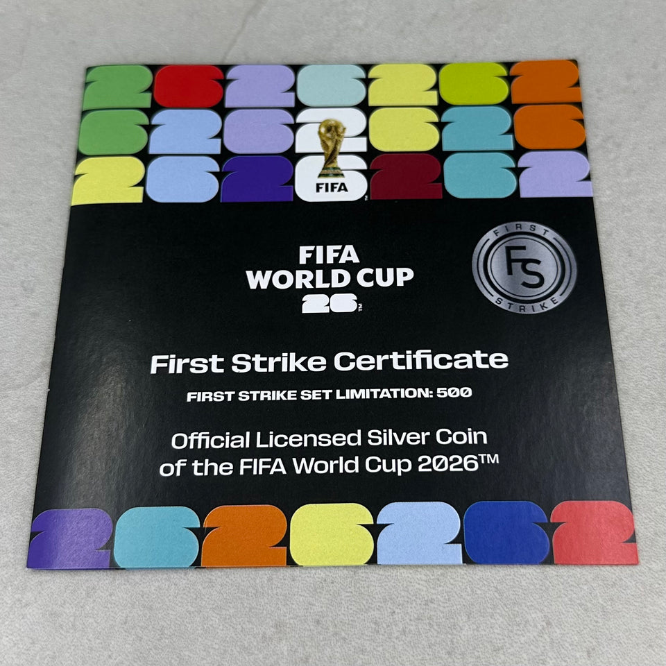 73,9g .999Ag(NetWeight)FIFA First strike edition limited 500pcs.(med skrin og serfikat)