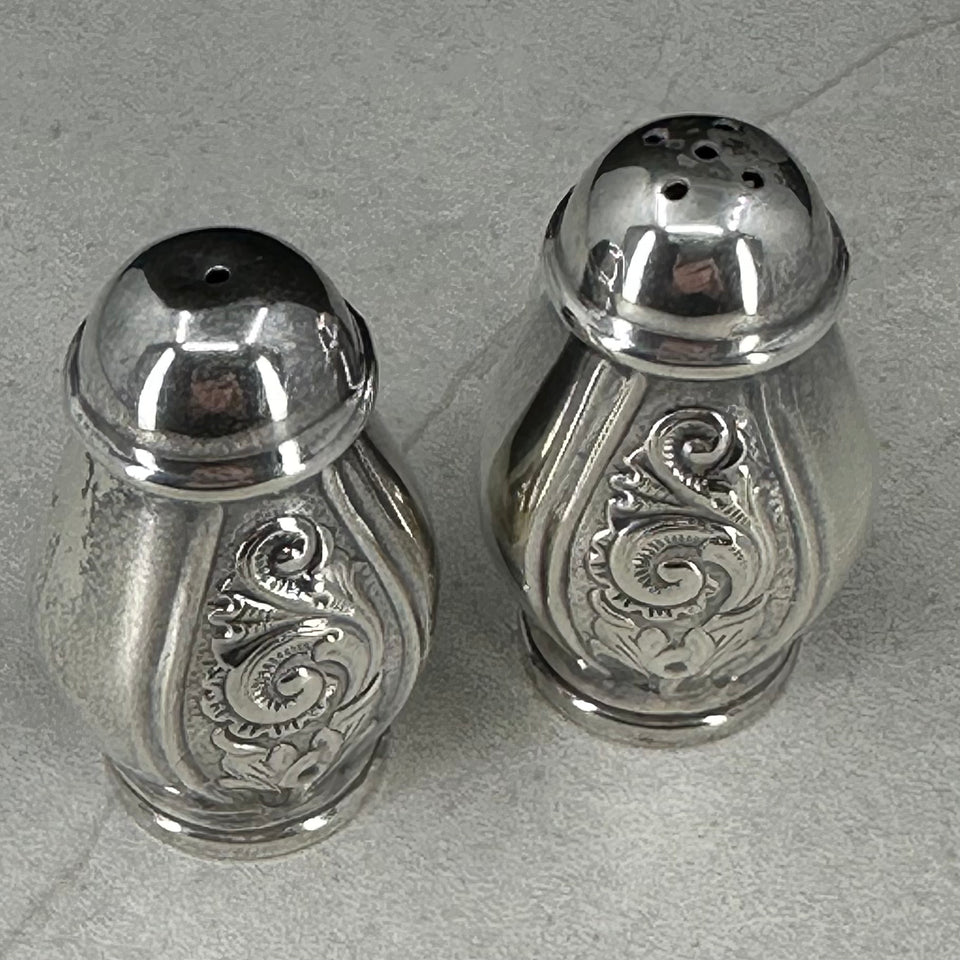 Telesølv Salt og Pepper sett (høyde 5cm)