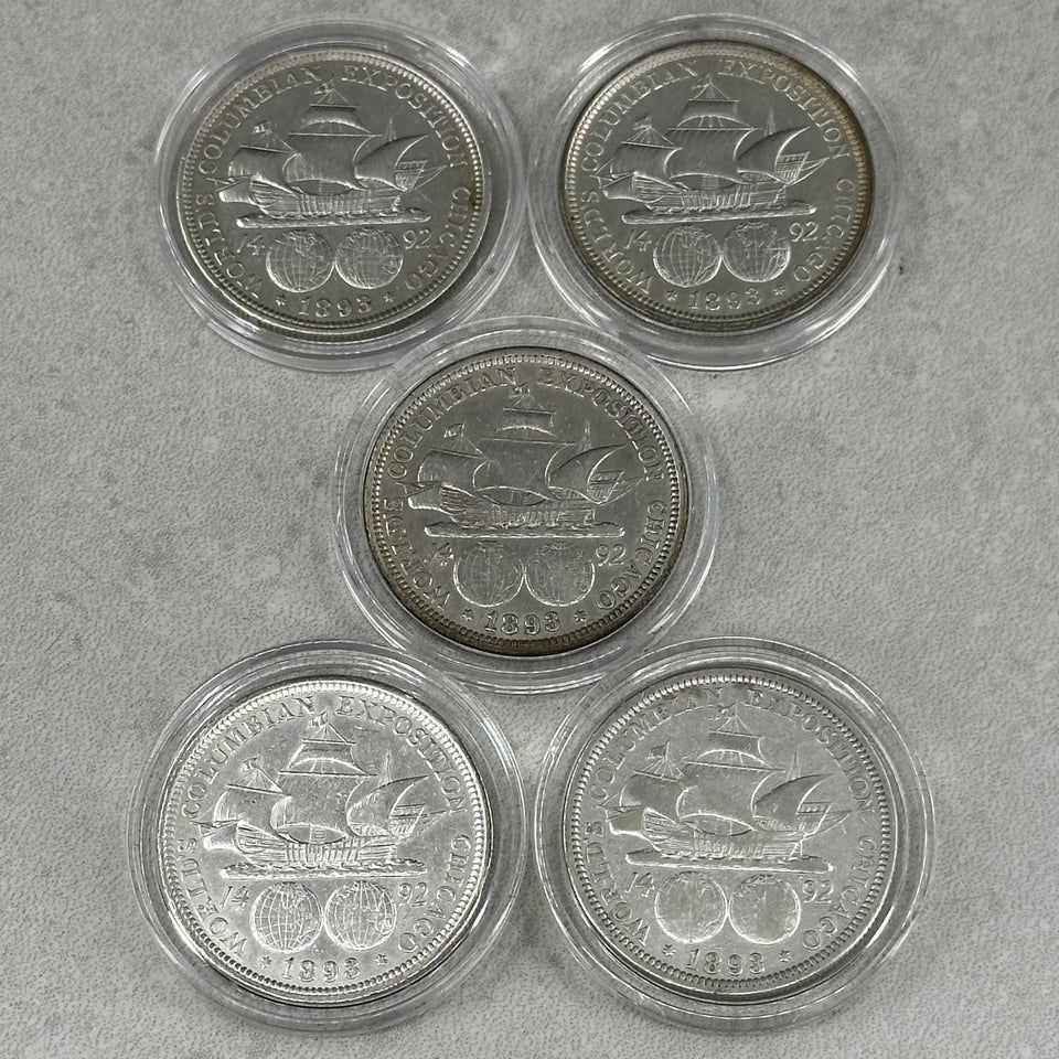 62,5g .900Ag Colombian Half Dollar USA 1893