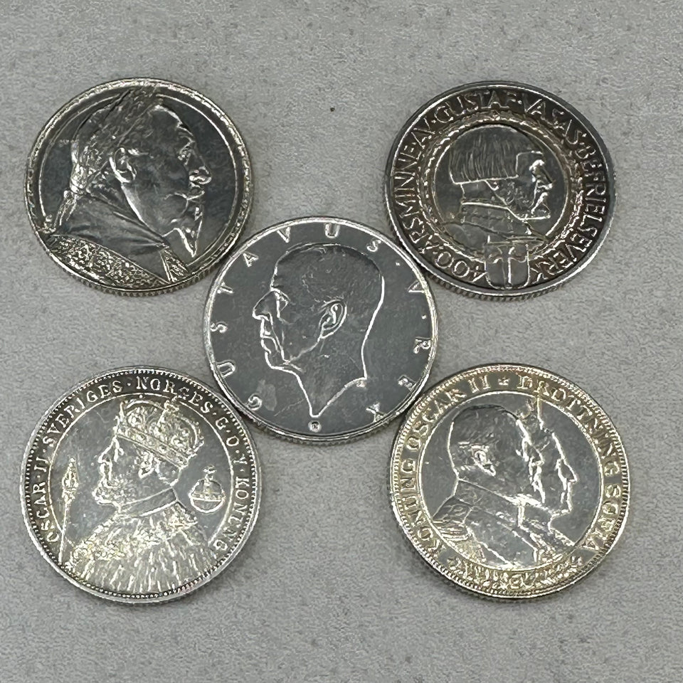 75g .800Ag Diverse 2KR Minnemynter Sverige