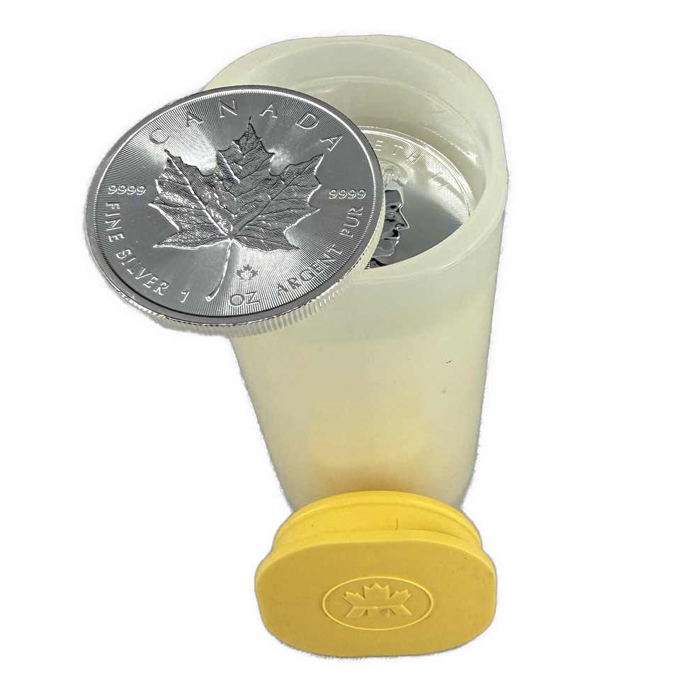 25oz .999Ag 2014 Maple Leaf i tube